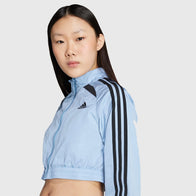 Teamgeist Adicolor Cropped Track Jacket Jacket unisex detail view 6 | Dash Racegear — Sleek blue cropped Adidas Teamgeist Adicolor 2025 track jacket