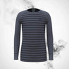 Ski Termoactive T - shirt Odlo Active Warm Eco Kids Stripes BL Top Crew Neck L/S - 2023/24 - 164