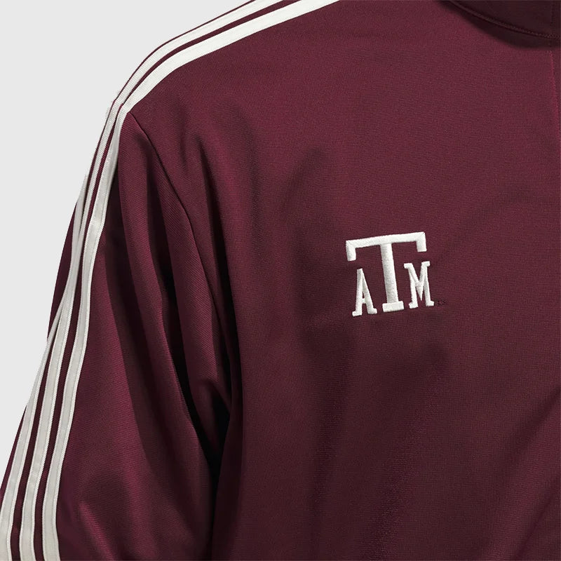 Texas A&M x Adidas Firebird Track Jacket Jacket unisex detail view 4 | Dash Racegear — adidas x Texas A&M Track Jacket from the Firebird collection