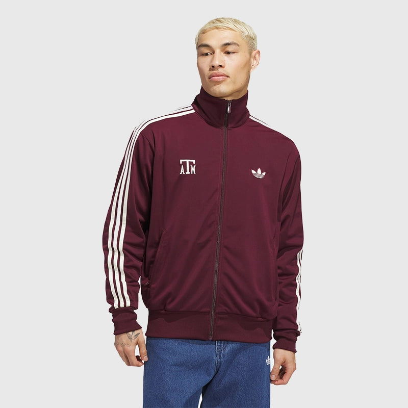Texas A&M x Adidas Firebird Track Jacket Jacket unisex detail view 2 | Dash Racegear — adidas Firebird Track Jacket collaboration with Texas A&M 2025 edition