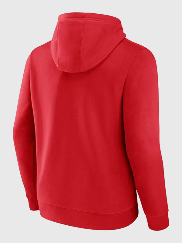 Texas Tech Red Raiders Hoodie Hoodie unisex detail view 3 | Dash Racegear — Show your Red Raiders pride in this red pullover hoodie designed for casual outfits, game days, and daily wear.