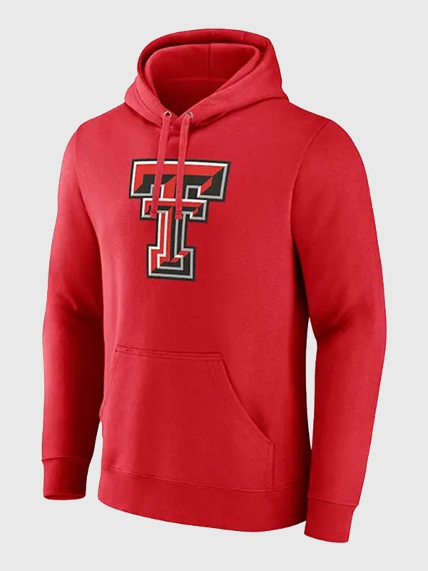 Texas Tech Red Raiders Hoodie Hoodie unisex detail view 2 | Dash Racegear — Red Texas Tech Red Raiders hoodie crafted for fans seeking classic college-inspired style and lasting comfort.