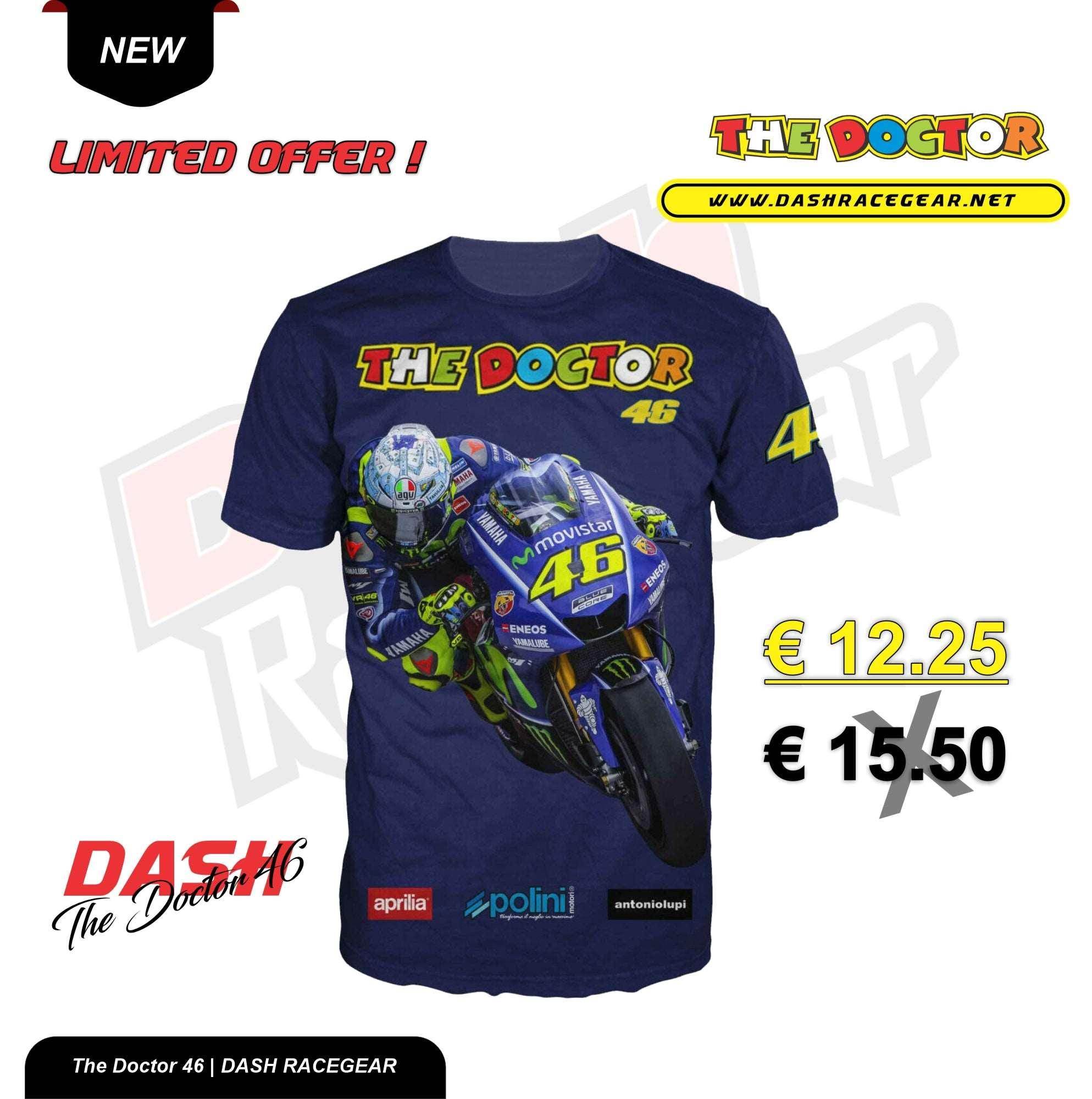 The Doctor Valentino Rossi Racing VR 46 T-SHIRT - Dash Racegear Store