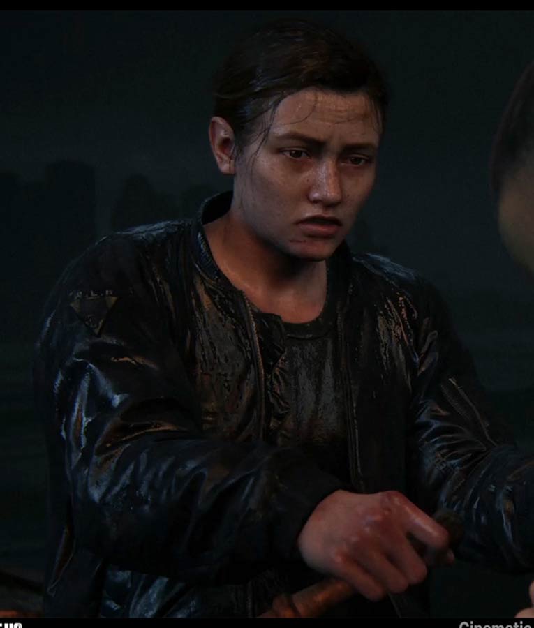 The Last of Us Part II Abby Jacket Jacket unisex detail view 7 | Dash Racegear — The Last of Us Abby Black Bomber Leather Jacket