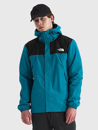 The North Face Men’s Antora Jacket Jacket unisex detail view 3 | Dash Racegear — The North Face Men’s Antora Blue & Black Jacket keeps men warm and protected with sleek, weather-ready design.