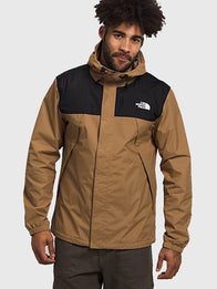 The North Face Men’s Antora Jacket Jacket unisex detail view 2 | Dash Racegear — The North Face Men’s Antora Brown & Black Jacket keeps men warm and dry with rugged outdoor-ready design.