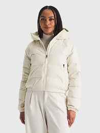 The North Face Women’s Hydrenalite Down Hoodie Hoodie unisex detail view 5 | Dash Racegear — Women’s North Face Hydrenalite Down Puffer Hoodie Jacket, cozy down and sleek fit, ideal for daily cold-weather style.