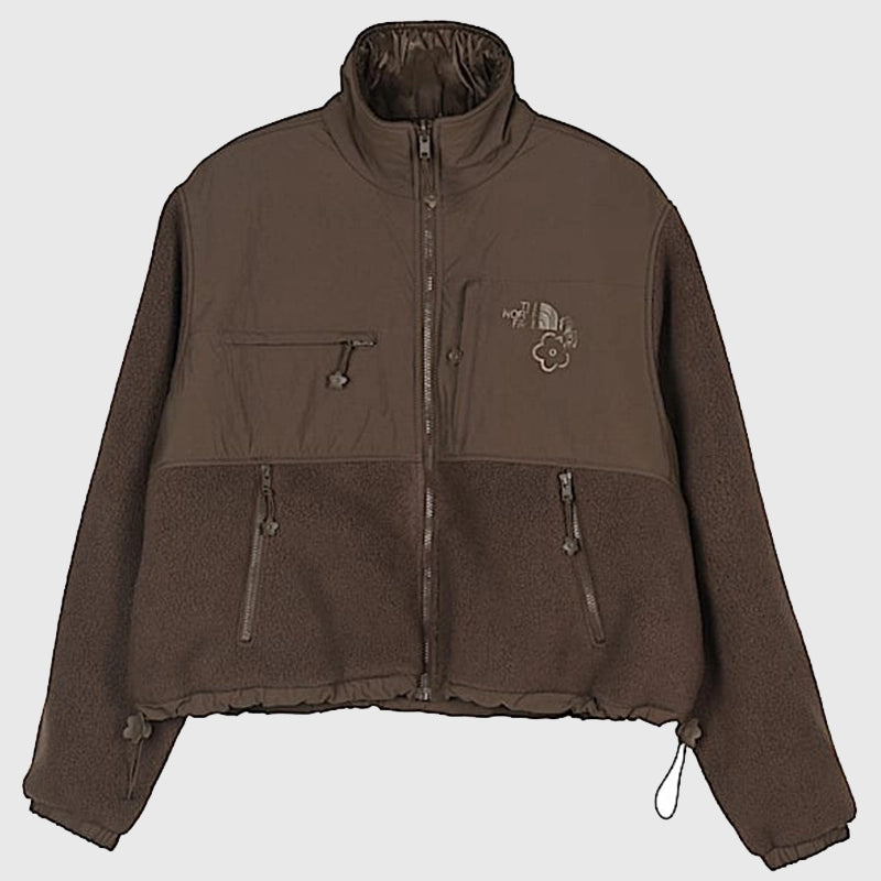 TNF x Cecilie Bahnsen Denali Fleece Jacket Jacket unisex front product view | Dash Racegear — TNF x Cecilie Bahnsen Denali Jacket – Fleece Meets Ripstop
