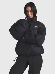 The North Face x Skims 1996 Nuptse Jacket Jacket unisex detail view 9 | Dash Racegear — The North Face × SKIMS Black Puffer 1996 Nuptse Jacket showcasing iconic oversized padding for fashion-forward winter looks.
