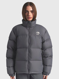 The North Face x Skims 1996 Nuptse Jacket Jacket unisex detail view 6 | Dash Racegear — Grey The North Face × SKIMS Nuptse 1996 Jacket featuring premium puff panels suited for unisex fashion and chilled-weather routines.