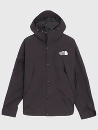 The North Face x Sky High Farm Rain Jacket Jacket unisex front product view | Dash Racegear — North Face x Sky High Farm relaxed rain jacket in black, unisex design for functional streetwear layering.