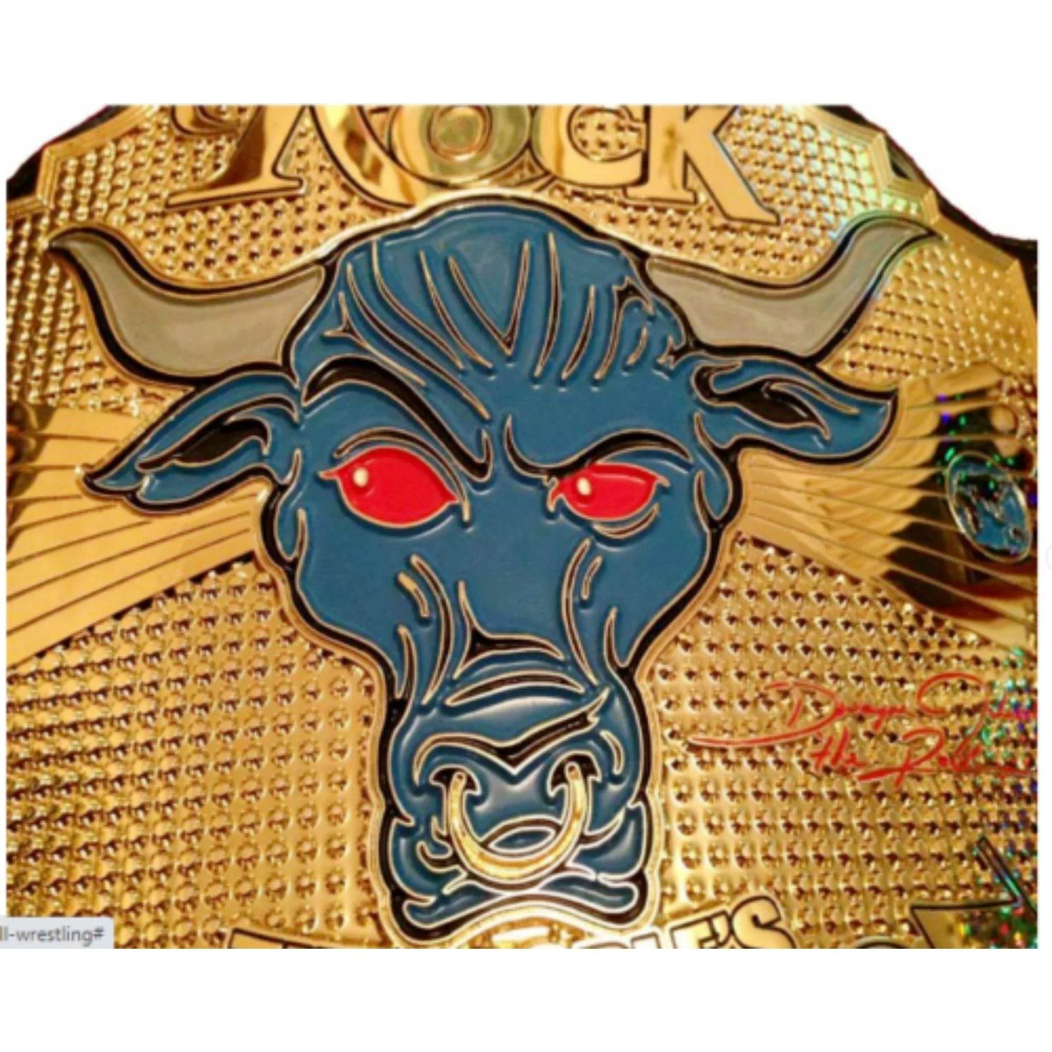 The Rock Brahma Peoples Champion Inspired Title Belt - 8 | Dash Racegear