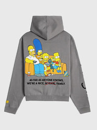The Simpsons x Shoe Palace Family Hoodie Hoodie unisex detail view 2 | Dash Racegear — The Simpsons x Shoe Palace Family Zip-Up Grey Fleece Hoodie featuring premium comfort and playful everyday streetwear-inspired style.