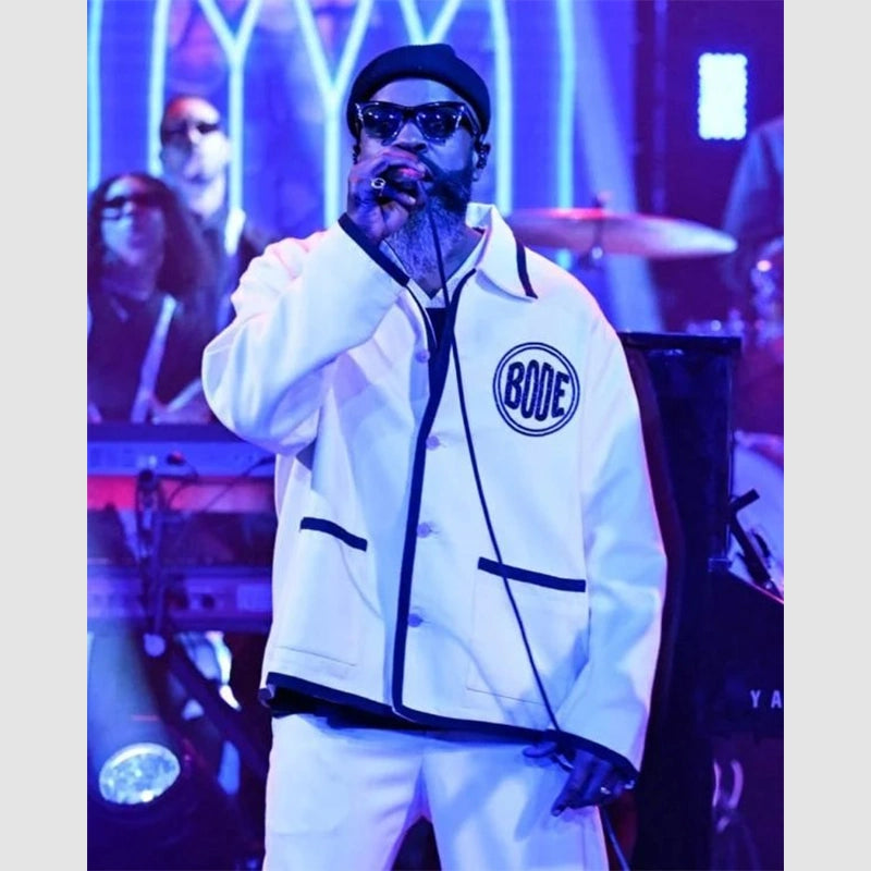 The Tonight Show Starring Jimmy Fallon Black Thought Jacket Jacket unisex detail view 2 | Dash Racegear — The Tonight Show Starring Jimmy Fallon Jacket – Black Thought