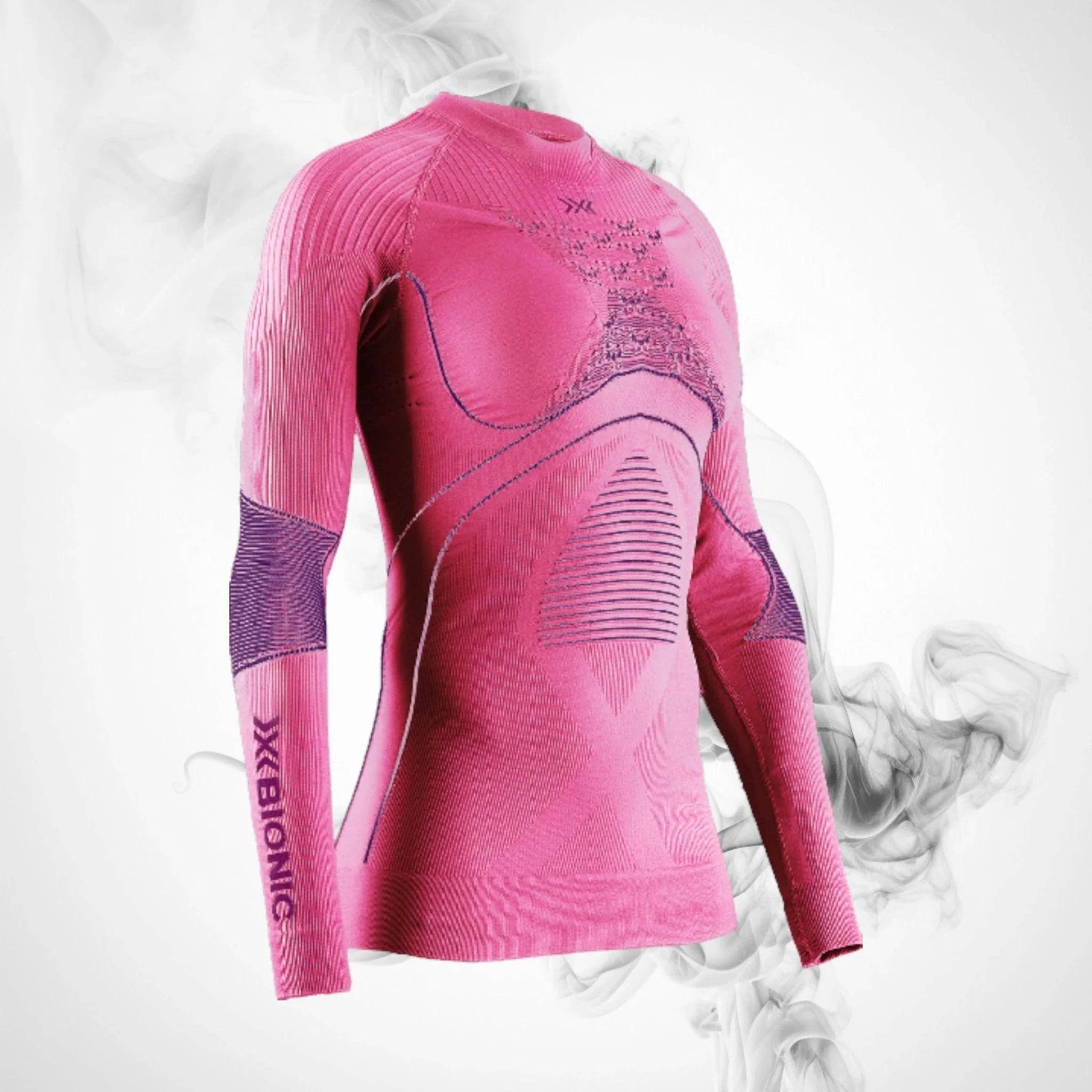 Ski Thermal underwear X-bionic Energy Accumulator 4.0 Shirt LG SL Wmn Magnolia Purple/Fuchsia - 2023/24 - Dash Racegear Store