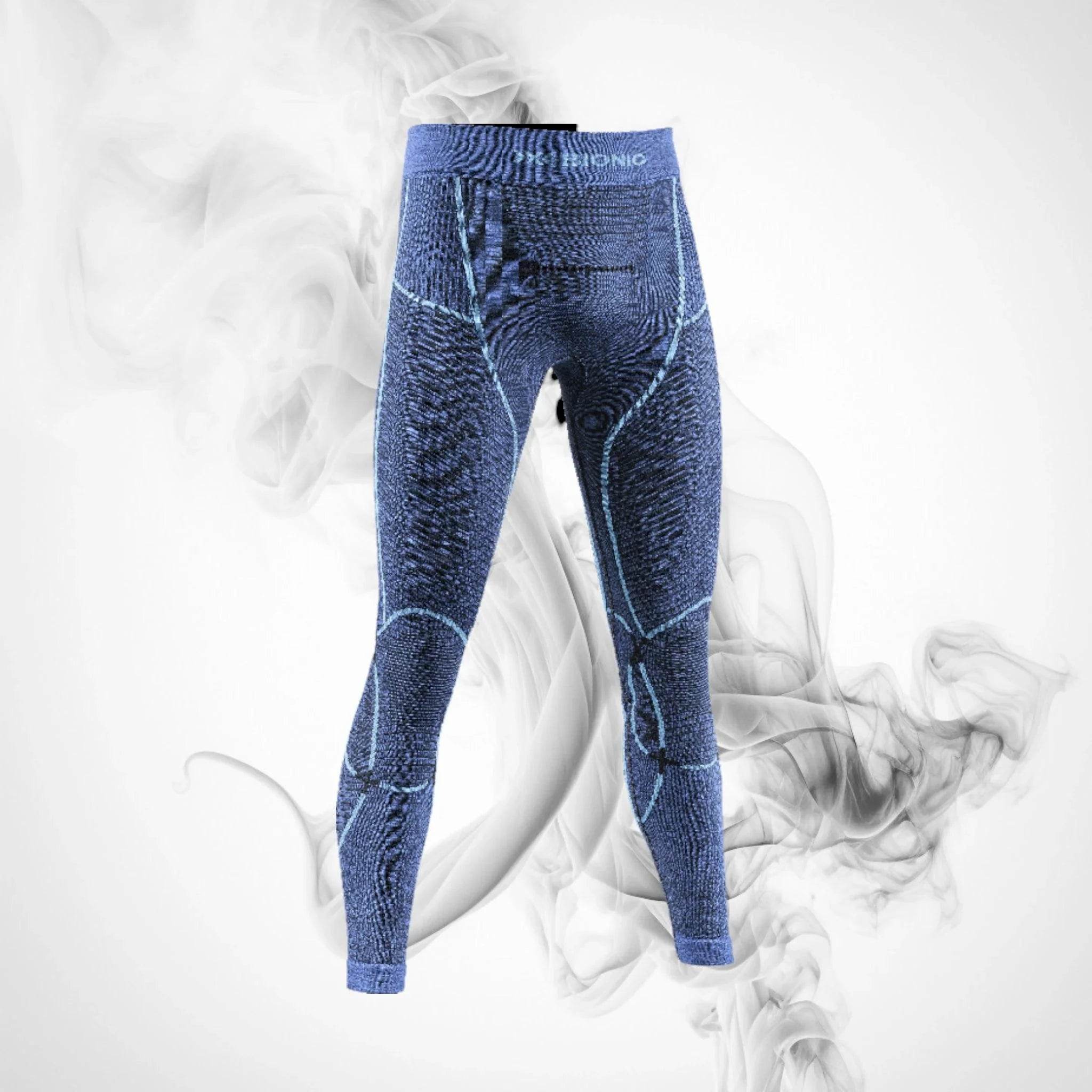Ski Thermal underwear X-bionic Merino Pants Men Dark Ocean/Sky Blue- 2023/24 - Dash Racegear Store
