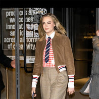 Thom Browne Show Cara Delevingne Brown Corduroy Jacket Jacket unisex detail view 2 | Dash Racegear — Thom Browne Runway Brown Corduroy Jacket Worn by Cara Delevingne – A Fashion Icon’s Choice
