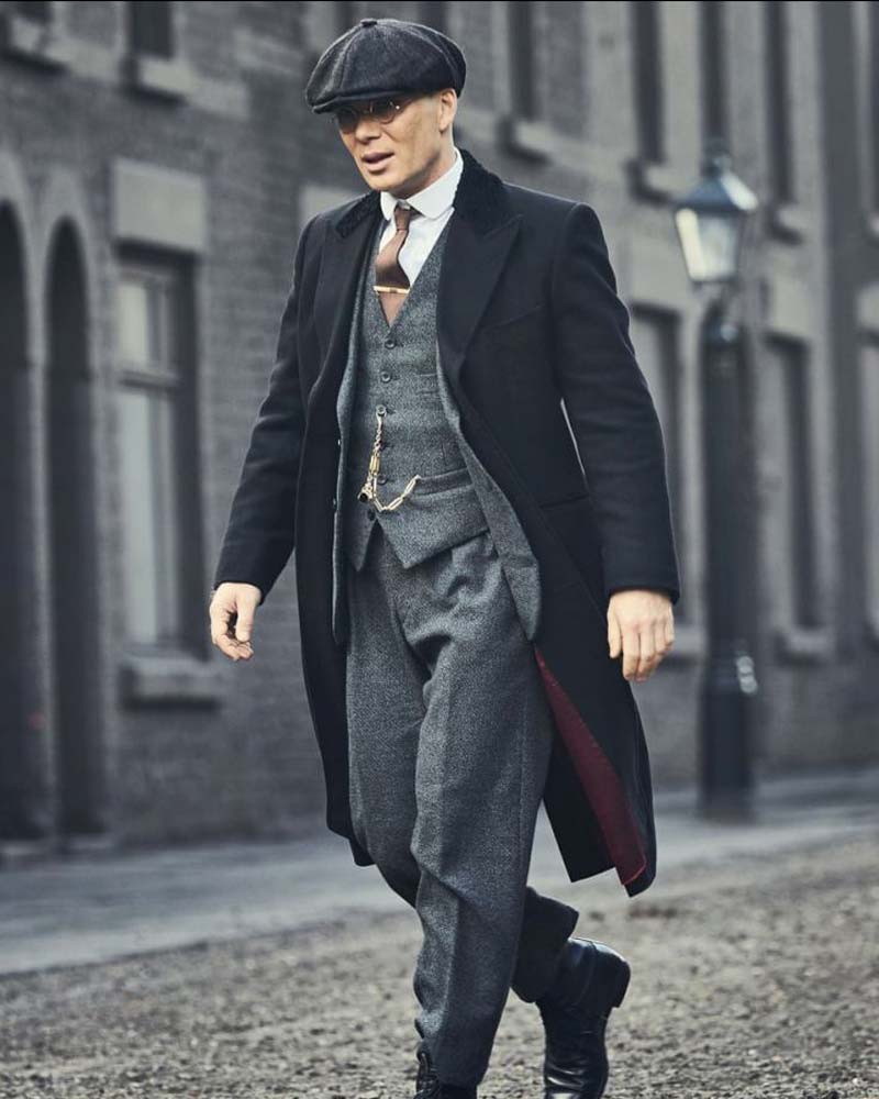 Peaky Blinders Thomas Shelby Black Coat Coat unisex detail view 4 | Dash Racegear — Thomas Shelby Trench Coat