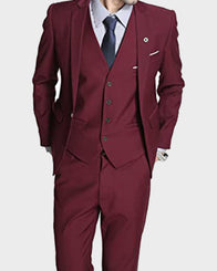 Mens Slimfit Maroon Suit Fashion Apparel men detail view 2 | Dash Racegear — Mens Maroon Suit