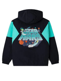 Star Wars Throwback Boba Anorak Jacket Jacket unisex detail view 3 | Dash Racegear — Star Wars Boba Fett Throwback multicolor anorak pullover jacket sporty lightweight feel for men & women casual adventures