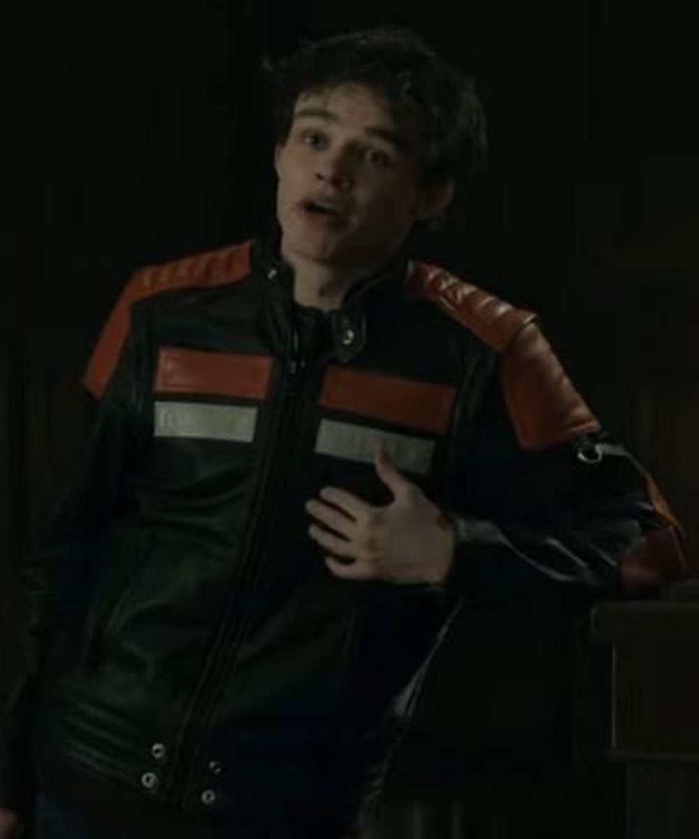 Titans Jason Todd Cafe Racer Jacket Jacket unisex front product view | Dash Racegear — Titans Curran Walters Leather Jacket