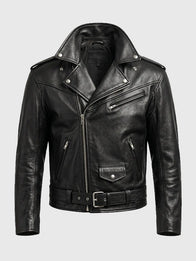 Tom Brady Debut For Gucci Jacket Jacket unisex detail view 3 | Dash Racegear — Gucci x Tom Brady debut jacket with biker cut and sleek black leather for a strong classic look.