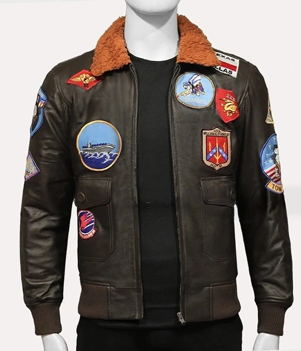 Top Gun Jacket Jacket unisex detail view 6 | Dash Racegear — Top Gun Brown Jacket