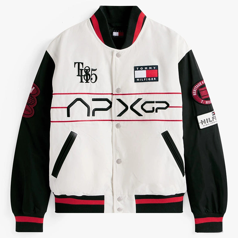 Tommy Hilfiger F1 Movie Racing Varsity Jacket Varsity Jacket unisex detail view 9 | Dash Racegear — Bold racing varsity jacket from Tommy Hilfiger x F1 collab
