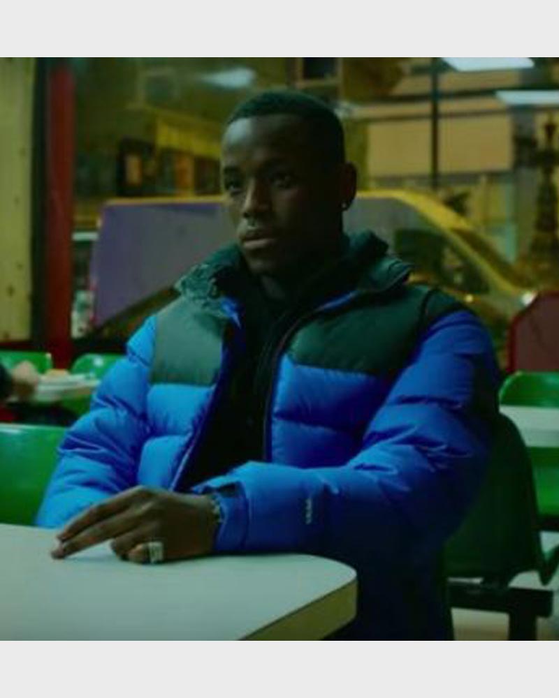 Top Boy S03 Jamie Jacket Jacket unisex detail view 6 | Dash Racegear — Top Boy Blue Puffer Jacket