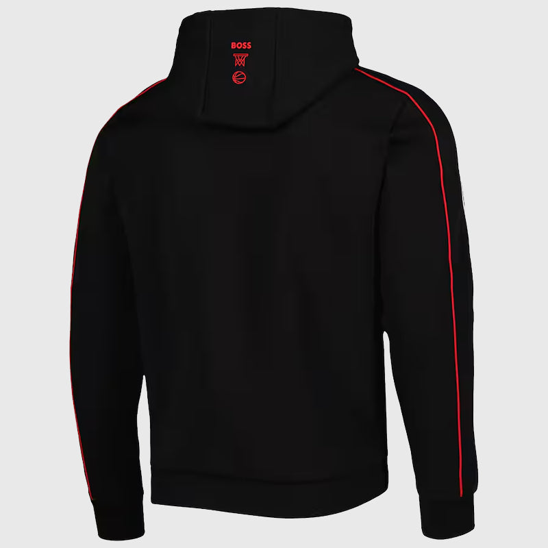 Toronto Raptors NBA x Hugo Boss Black Team Bounce Hoodie Hoodie unisex detail view 3 | Dash Racegear — Limited Edition Hugo Boss Toronto Raptors NBA Black Hoodie