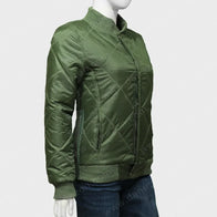 Chicago P.D. Hailey Upton Bomber Jacket Bomber Jacket unisex detail view 2 | Dash Racegear — Chicago PD Hailey Upton Green Jacket