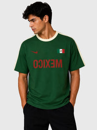 CJ x Nike Mexico Total 90 T-Shirt Shirt unisex detail view 3 | Dash Racegear — Nike Mexico Total 90 Shirt in Green by Travis Scott Cactus Jack featuring athletic patterns, front graphics, and short sleeves