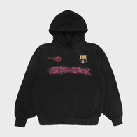 Travis Scott Barcelona Hoodie Hoodie unisex front product view | Dash Racegear — Barcelona FC x Travis Scott collaborative hoodie