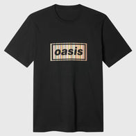 Paul Smith x Oasis Black Stripe Logo T-Shirt Shirt unisex front product view | Dash Racegear — Black Stripe Logo Tee Paul Smith Oasis Collab