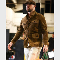 Travis Kelce Cashmere Suede Military Jacket Jacket unisex detail view 4 | Dash Racegear — Fashion-forward suede military jacket designed with Travis Kelce flair
