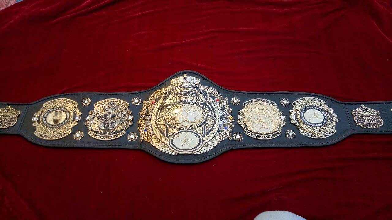 Triple Crown World Heavyweight Championship Leather Belt - 3 | Dash Racegear