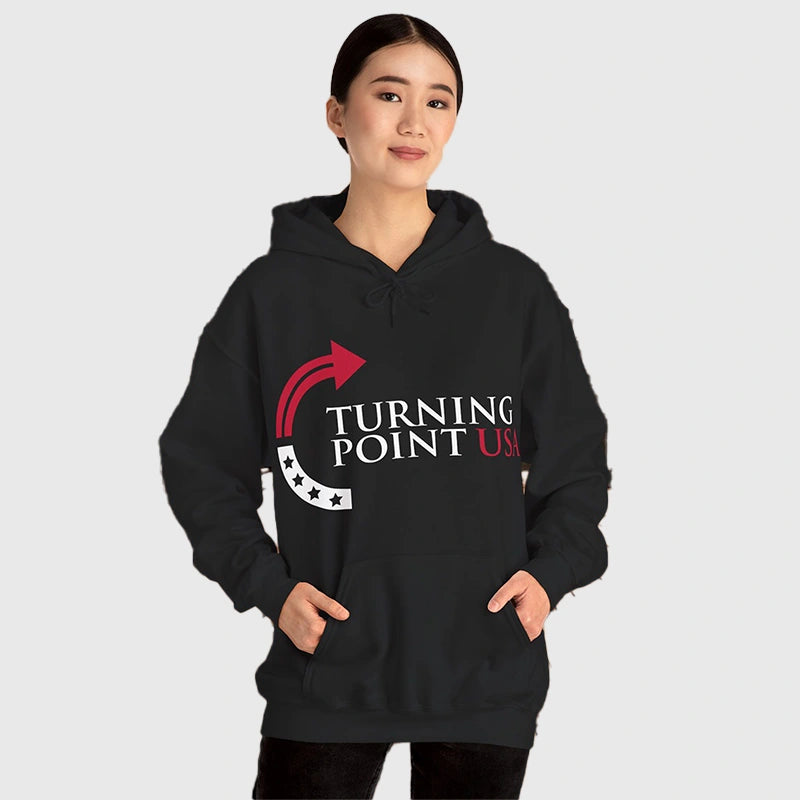 Turning Point USA Hoodie Hoodie unisex detail view 5 | Dash Racegear — Turning Point USA streetwear hoodie for everyday layering