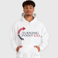 Turning Point USA Hoodie Hoodie unisex detail view 2 | Dash Racegear — Support Turning Point USA in this cozy graphic hoodie