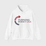 Turning Point USA Hoodie Hoodie unisex front product view | Dash Racegear — Turning Point USA pullover hoodie perfect for casual street style