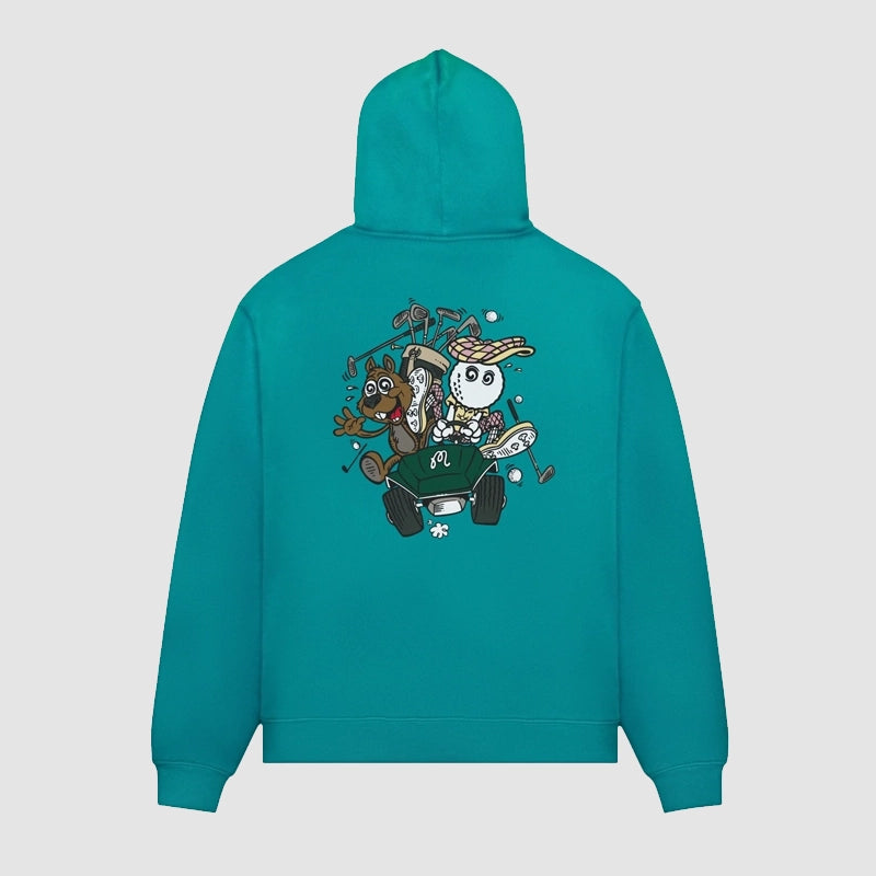 Malbon Two Man Scramble Hoodie Hoodie unisex detail view 2 | Dash Racegear — Two Man Scramble Hoodie by Malbon – Play in Style