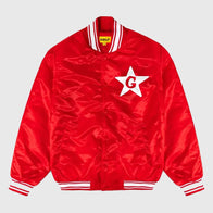 The Glass Tappers x Golf Wang Bomber Jacket Bomber Jacket unisex front product view | Dash Racegear — Creative Streetwear – Glass Tappers x Golf Wang Jacket