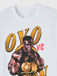 OVO Tyson Round 2 T-Shirt Shirt unisex detail view 3 | Dash Racegear — OVO Tyson Round 2 white T-shirt 2026, minimalist graphic tee for everyday streetwear looks.