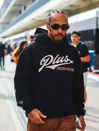 Lewis Hamilton U.S. F1 Grand Prix 2025 Hoodie Hoodie unisex front product view | Dash Racegear — Signature racing style — Lewis Hamilton in F1 U.S. Grand Prix hoodie