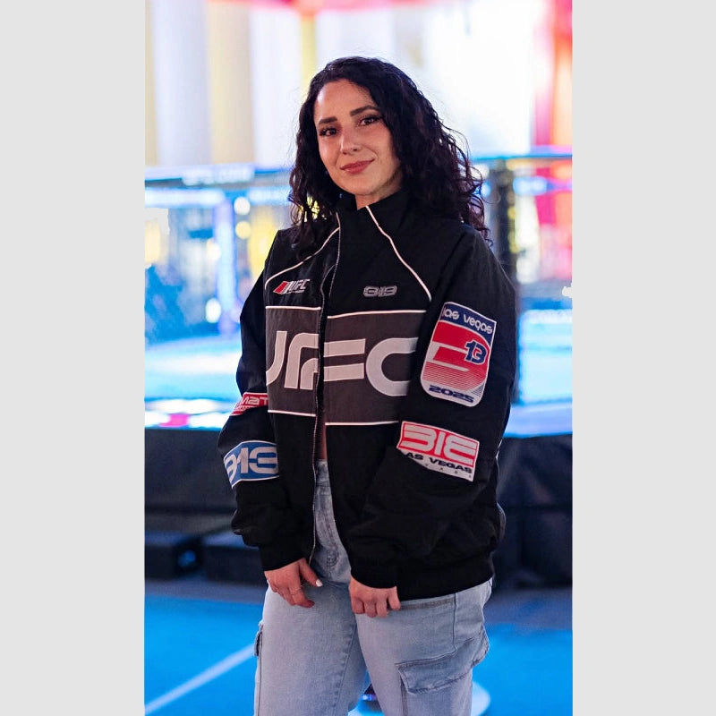 Men’s Black UFC 313 Asphalt Full-Zip Jacket Jacket unisex detail view 5 | Dash Racegear — Men’s UFC 313 Asphalt Jacket – Black Full-Zip for Fight Enthusiasts