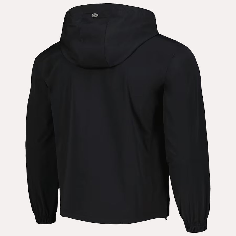 UFC Anorak Quarter-Zip Black Jacket Jacket unisex detail view 3 | Dash Racegear — unisex black quarter-zip jacket ufc
