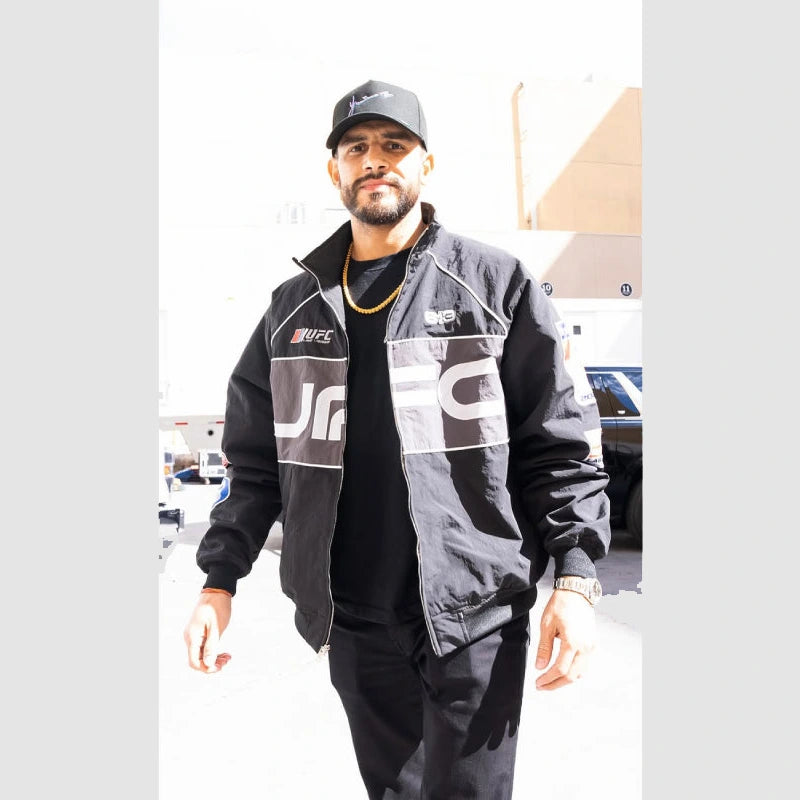 Men’s Black UFC 313 Asphalt Full-Zip Jacket Jacket unisex detail view 7 | Dash Racegear — Black UFC 313 Jacket – Premium Asphalt Full-Zip for Ultimate Comfort