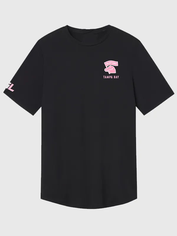 UNRL x Grass League Tampa Bay Swamp Dawgs T-Shirt Shirt unisex front product view | Dash Racegear — UNRL x Grass League Tampa Bay Swamp Dawgs 2026 black T-shirt, bold cotton fanwear for sporty street style and casual everyday comfort
