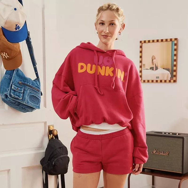 UO x Dunkin Graphic Bubble Hoodie Hoodie unisex detail view 6 | Dash Racegear — Casual graphic hoodie by Dunkin x UO in bubble style