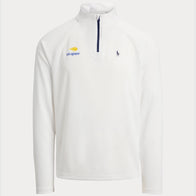 Ralph Lauren US Open Performance Sweatshirt Sweatshirt unisex front product view | Dash Racegear — Polo Ralph Lauren US Open fleece half-zip sweatshirt in navy and white.