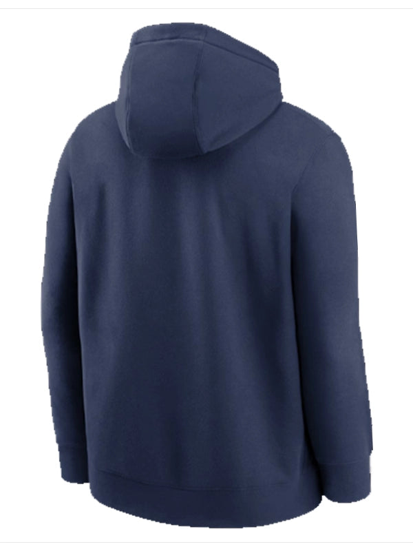 USA Baseball Nike 2026 World Baseball Classic Club Hoodie Hoodie unisex detail view 3 | Dash Racegear — 2026 USA Nike Club Baseball Hoodie, navy, cozy, lightweight fleece ideal for game-day or everyday outfits.